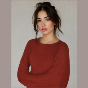 Express Mohair Sweater Size S Red